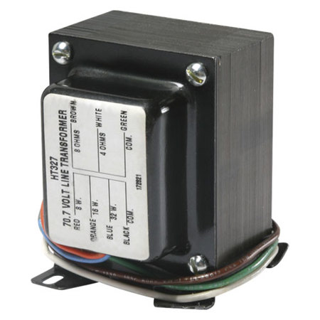 Atlas Sound HT327 32W 70.7V High-Quality Line Matching Transformer
