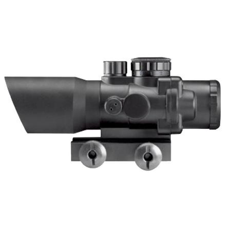 AIM Sports 4x32 Prismatic Riflescope, Illum Ranging Reticle, Picatinny Mount
