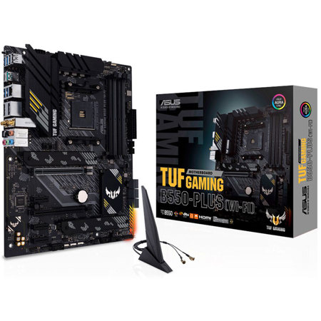 ASUS TUF Gaming B550-Plus Wi-Fi AMD AM4 3rd Gen Ryzen ATX Gaming Motherboard