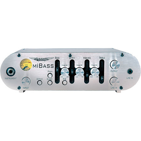 Ashdown Mibass 550W Class D Ultra Lightweight Digital Bass Amp Head, Silver