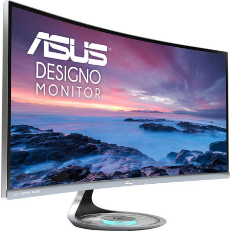 ASUS Designo MX34VQ 34" Curved Ultra-Wide HD LCD Monitor,Dark Gray/Plasma Copper
