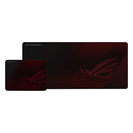 ASUS ROG Scabbard II Extended Gaming Mouse Pad, Black/Red