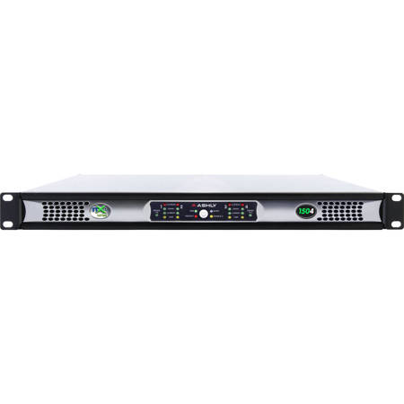 Ashly NXE1504 4-Channel Power Amplifier, Ethernet Control, CNM-2, OPDAC4 Cards
