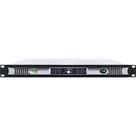 Ashly NXE754 4-Channel Networkable Multi-Mode Power Amplifier with Ethernet Control, OPDante and OPDAC4 Cards