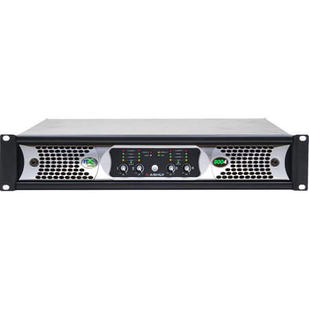 Ashly NXE8004 4-Channel Amplifier with Ethernet Control, CNM-2 & OPDAC4 Cards