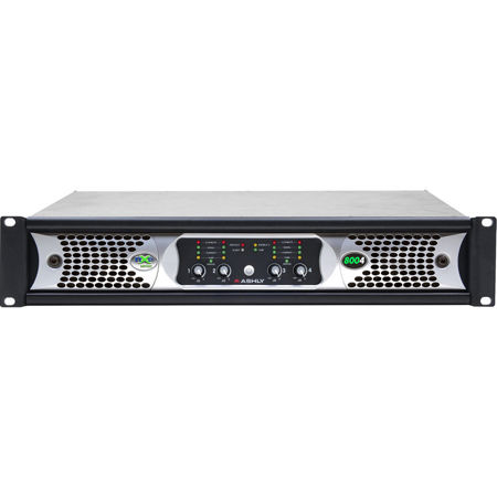 Ashly NXP8004 4-Channel Networkable Multi-Mode Power Amplifier with Protea DSP and CNM-2 CobraNet Option Card