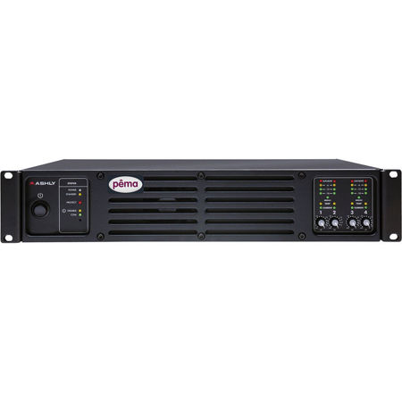 Ashly PEMA 4125.70 4-Channel Amplifier, Protea DSP & CNM-2 CobraNet Option Card