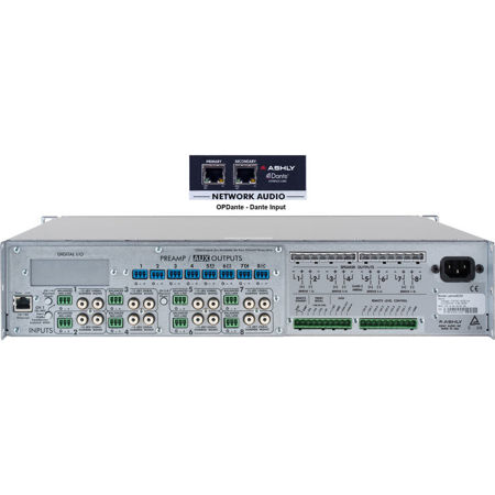 Ashly PEMA 8250.70 8-Channel Amplifier with Protea DSP & OPDante Option Card