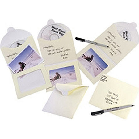 Allsop CD Gift Envelopes, 3 Pack, Ivory