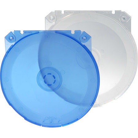 Allsop CD Twinpack with 24 Cases, Blue/Clear