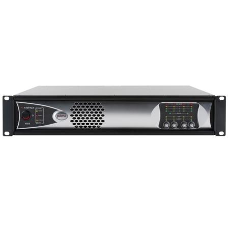 Ashly PEMA 4125.10 4-Ch 125W Power Amplifier, Protea DSP & OPDante Option Card