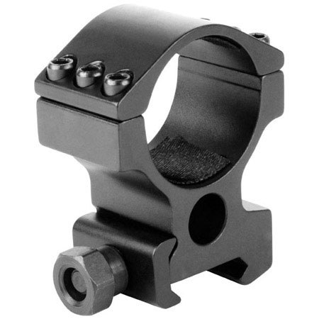 AIM Sports 30mm Heavy Duty Weaver Rings with 1" Insert, High Profile, 1 Pr., Blk