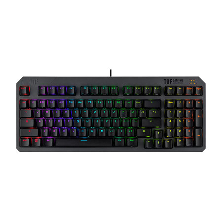 ASUS TUF Gaming K3 Gen II Wired RGB Mechanical Keyboard with Red Linear Switches, Black