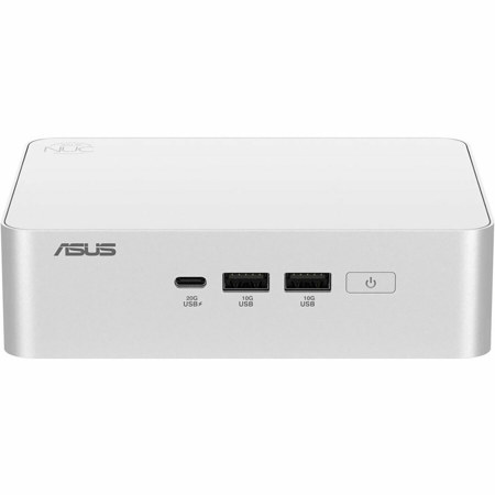 ASUS NUC 15 Pro+ Mini Desktop Computer, Intel Core Ultra 5 225H 1.7GHz, 16GB RAM, 512GB SSD, Windows 11 Home, Silver