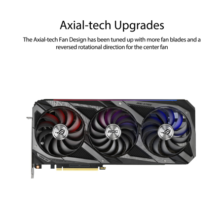 ASUS ROG Strix NVIDIA GeForce RTX 3080 OC 10GB GDDR6X Gaming Graphics Card