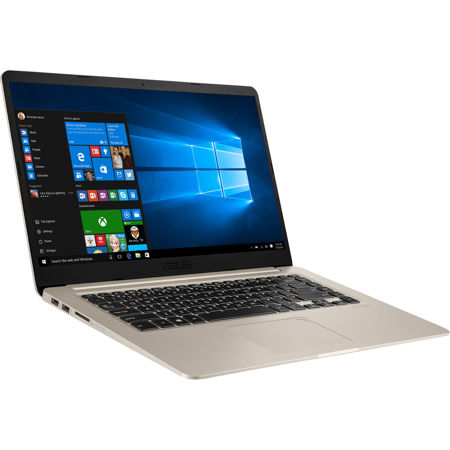 Asus VivoBook S S510UA Notebook, i5-7200U, 8GB RAM, 1TB HDD, W10H, Gold Metal