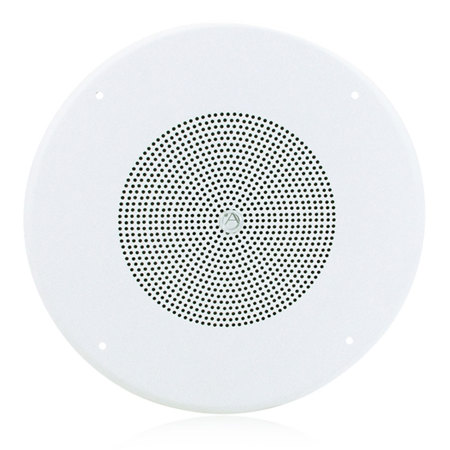 Atlas Sound SD72W 8" Dual Cone Speaker with 62-8 Baffle, White, Single