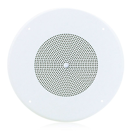 Atlas Sound SD72WV 8" Speaker, 62-8 Baffle with Volume Control, White, Single