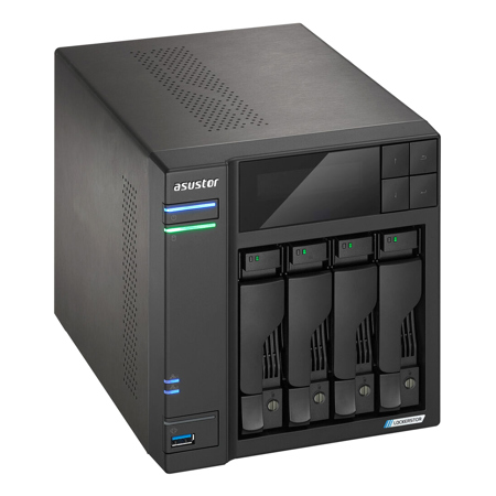 ASUSTOR Lockerstor 4 Gen 2 AS6704T 4-Bay NAS Enclosure, Diskless