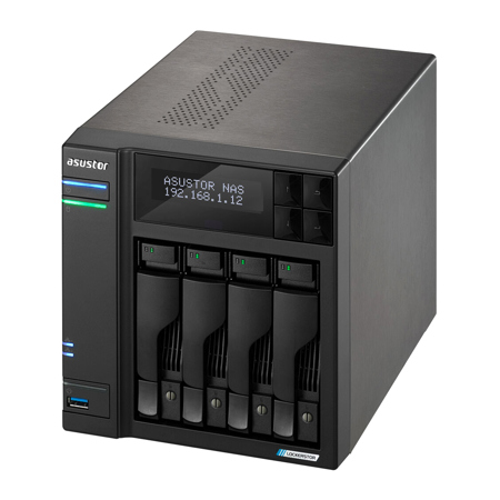 ASUSTOR Lockerstor 4 Gen 2 AS6704T 4-Bay NAS Enclosure, Diskless