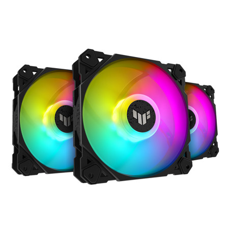 ASUS TUF Gaming TF120 120mm ARGB Fan with Controller, 3-Pack