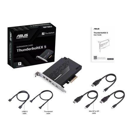 ASUS ThunderboltEX 5 拡張カード ASUS ThunderboltEX 5 Dual-Port Thunderbolt 5 PCIe 4.0 Expansion