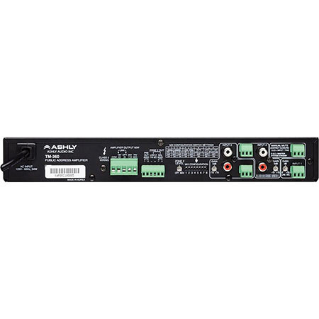 Ashly TM Series 60W 3-Input Public Address Mixer/Amplifier