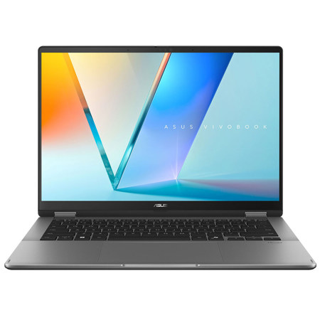 ASUS Vivobook 14 Flip TP3407SA-ES54T 14" WUXGA OLED 2-In-1 Touchscreen Copilot+ PC Laptop, Intel Core Ultra 5 226V 2.1GHz, 16GB RAM, 512GB SSD, Windows 11 Home, Matte Gray