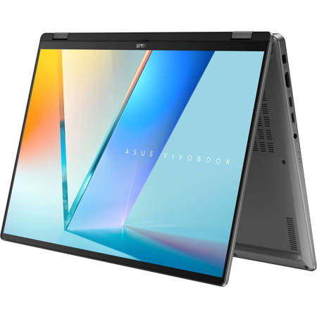 ASUS Vivobook 16 Flip TP3607 16" WUXGA 2-in-1 OLED Touchscreen Laptop, Intel Core Ultra 7 256V 2.2GHz, 16GB RAM, 512GB SSD, Windows 11 Home, Matte Gray