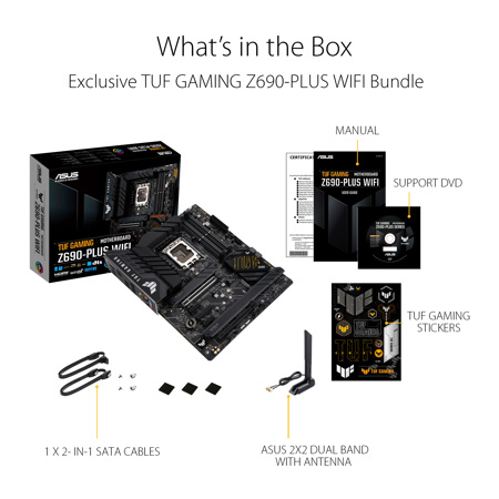 ASUS TUF Gaming Z690 Plus Wi-Fi 6E LGA 1700 ATX Gaming Motherboard