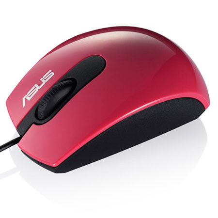 ASUS UT210 USB Optical Mouse, Red