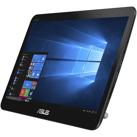 ASUS V161 15.6" HD All-In-One Touch Desktop, N4020, 4GB, 128GB SSD, W10P, Black