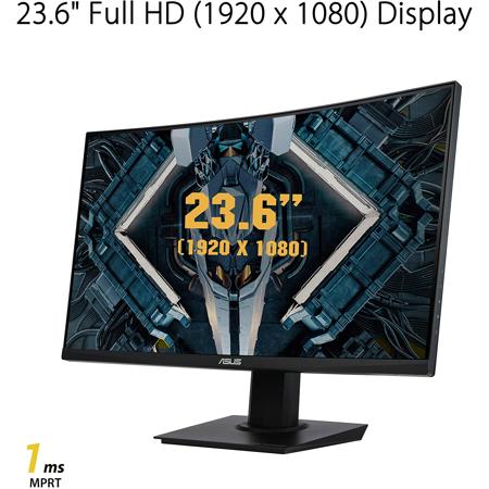 ASUS TUF VG24VQE 23.6" 16:9 Full HD 165Hz VA LCD Gaming Monitor with Adaptive-Sync/FreeSync, Built-In Speakers