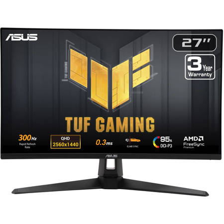 ASUS TUF VG27AQM5A 27" 16:9 WQHD 300Hz Fast IPS LED HDR Gaming Monitor, Black