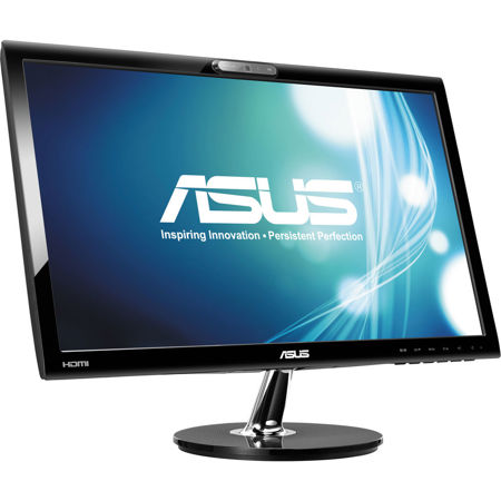ASUS VK228H-CSM 21.5" Full HD LED Monitor with Built-In 1.0M Webcam and Speakers