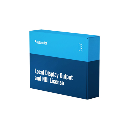 Autoscript Local Display Output & NDI License for WinPlus-IP Software, Download