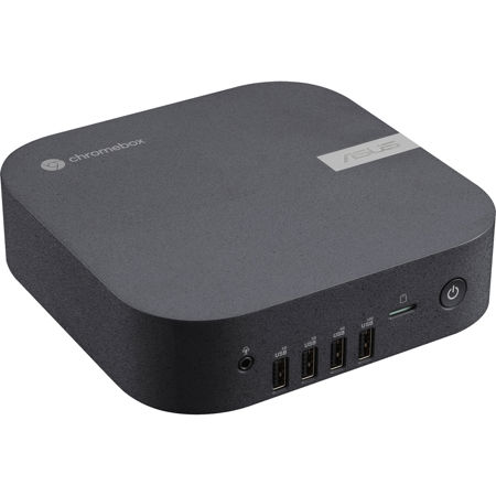 ASUS Chromebox 5a Enterprise Mini Desktop Computer, Intel Celeron 7305 1.1GHz, 4GB RAM, 128GB SSD, ChromeOS, Eco Black