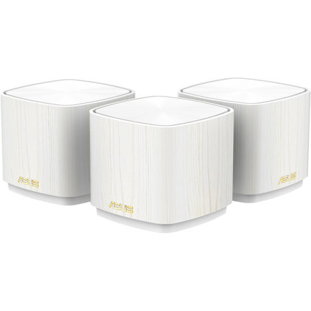 ASUS ZenWiFi AX Mini XD4 AX1800 Wireless Dual-Band Wi-Fi System, White, 3-Pack