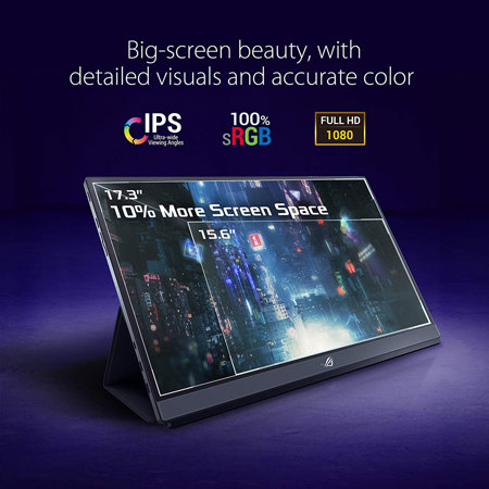 ASUS 17.3型/IPS/フルHD/3ms/240Hz XG17AHPE Amazon.com: ASUS ROG Strix XG17AHPE Portable Gaming Monitor