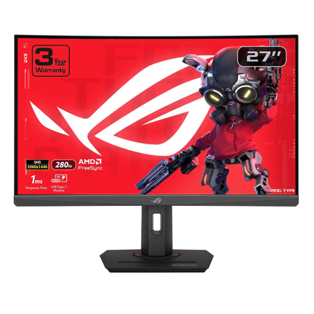 ASUS ROG Strix XG27WCMS 27" 16:9 WQHD 280Hz Curved Fast VA LCD HDR Gaming Monitor