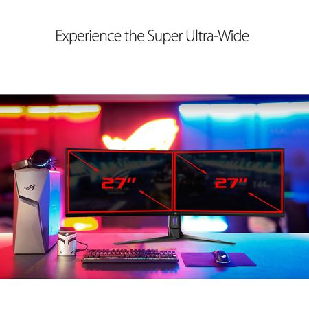 ASUS ROG XG49VQ 49インチ 144Hz DFHD 修理済未使用 ASUS ROG Strix XG49VQ 49 in. 32:9 Ultra-Wide Curved LCD