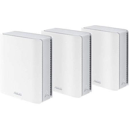 ASUS ZenWiFi BT6 BE9400 Tri-Band Wi-Fi 7 Smart AiMesh Extendable Router, White, 3-Pack