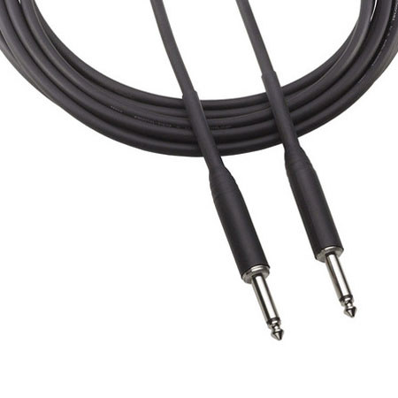 Audio-Technica Instrument Cable, 1/4" - 1/4" Phone Plug, 3'