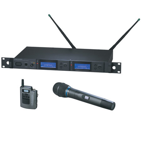 Audio-Technica AEW5315a Dual Wireless Mic System, Band D 655.500-680.375MHz