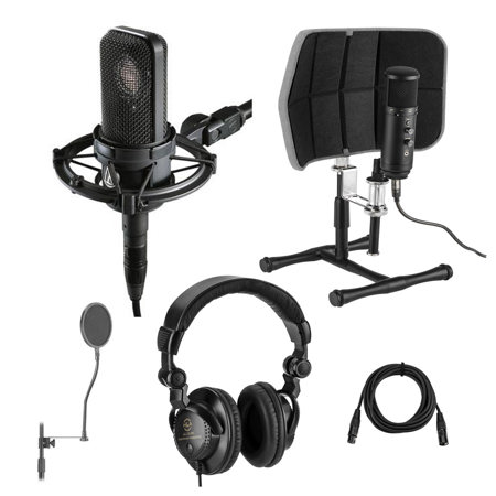 Audio-Technica AT4040 Side-Address Cardioid Condenser Microphone  W/Accessory Kit