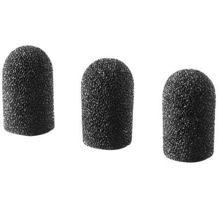 Audio-Technica AT8151 Foam Windscreen, 3-Pack, Black