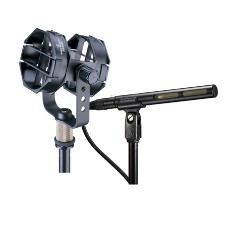 Audio-Technica AT875R Line + Gradient Condenser Microphone and Shock Mount Kit