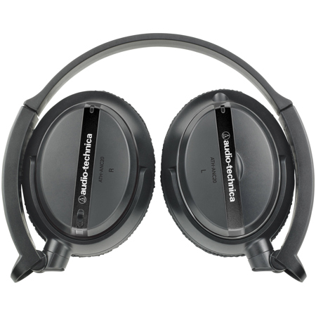 Audio-Technica ATH-ANC20 QuietPoint Active Noise-Cancelling On-Ear Headphones