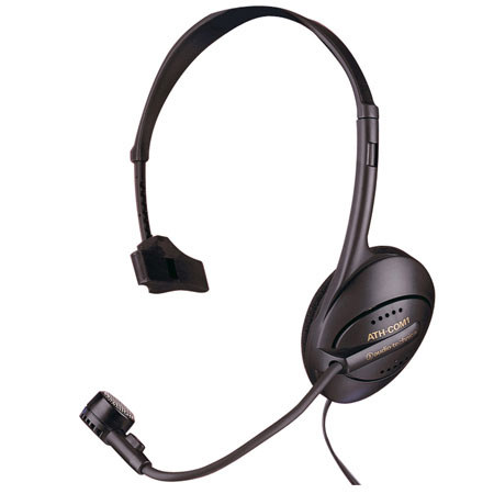 Audio-Technica ATH-COM1 Supra-Aural Open-Back Monophone Headset with Microphone