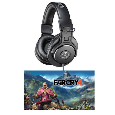 Audio-Technica ATH-M30x Pro Monitor Headphones, With Ubi Soft Far Cry 4(download